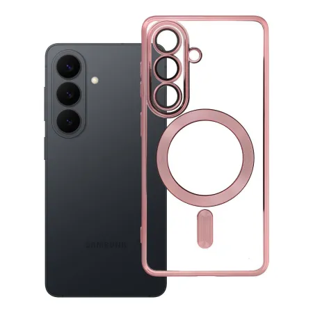 Etui na Samsung S26 Electro Mag Cover zgodne z MagSafe złoto różowe