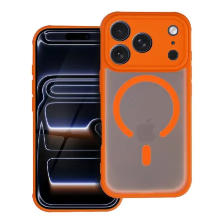 Etui na iPhone 16 PRO Full Matte Mag Cover zgodne z MagSafe pomarańczowe