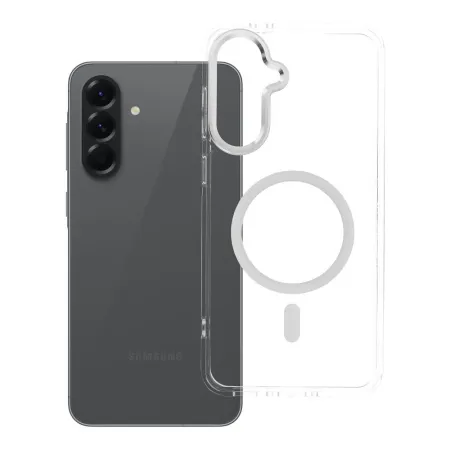 Etui na Samsung A56 Frame Clear Hybrid Mag Cover zgodny z MagSafe transparentne