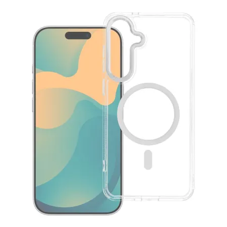 Etui na Samsung S25 FE Frame Clear Hybrid Mag Cover zgodny z MagSafe transparentne