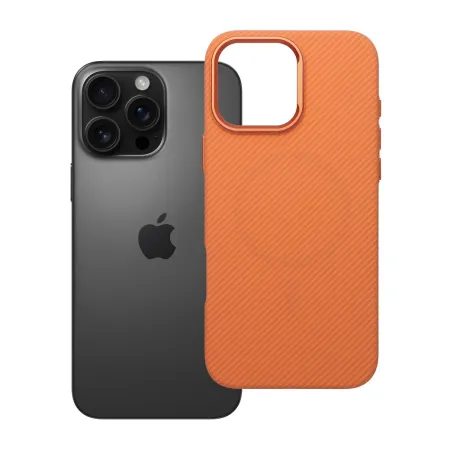 Etui na iPhone 16 PRO MAX K-Look zgodne z MagSafe pomarańczowe