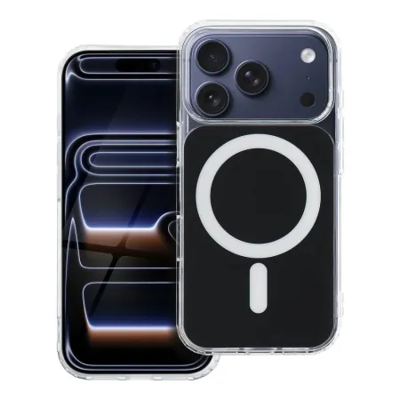 Etui na iPhone 17 Pro / 18 Pro (low camera edge) Clear Fusion Mag Cover zgodne z MagSafe czarne