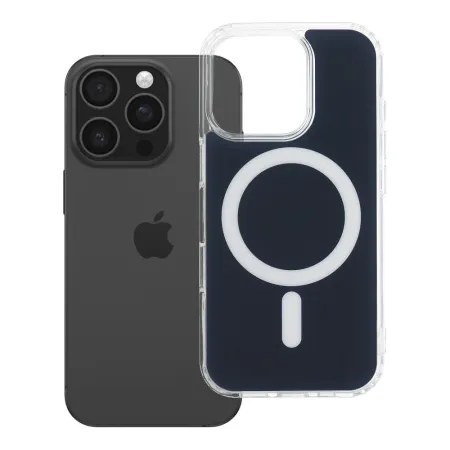 Etui na iPhone 16 PRO Clear Fusion Mag Cover zgodne z MagSafe granatowe