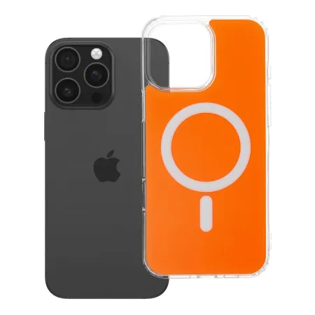 Etui na iPhone 16 PRO MAX Clear Fusion Mag Cover zgodne z MagSafe hermes orange