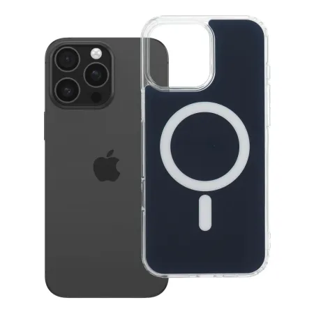 Etui na iPhone 16 PRO MAX Clear Fusion Mag Cover zgodne z MagSafe granatowe