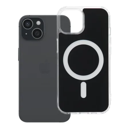 Etui na iPhone 15 Clear Fusion Mag Cover zgodne z MagSafe czarne