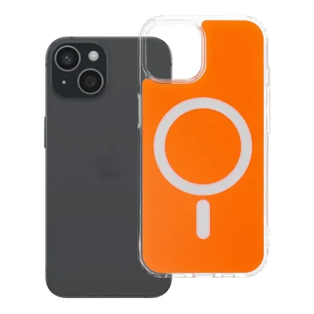 Etui na iPhone 15 Clear Fusion Mag Cover zgodne z MagSafe hermes orange