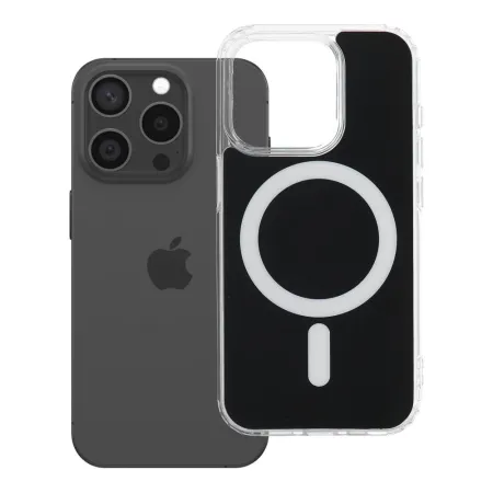 Etui na iPhone 15 PRO Clear Fusion Mag Cover zgodne z MagSafe czarne