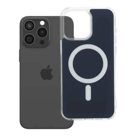 Etui na iPhone 15 PRO MAX Clear Fusion Mag Cover zgodne z MagSafe granatowe
