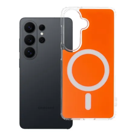 Etui na Samsung S26 Clear Fusion Mag Cover zgodne z MagSafe hermes orange