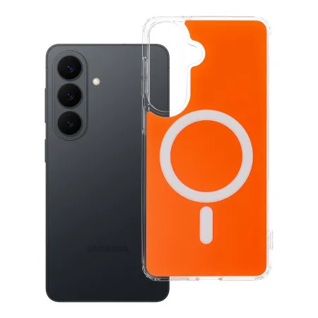 Etui na Samsung S26 PLUS Clear Fusion Mag Cover zgodne z MagSafe hermes orange