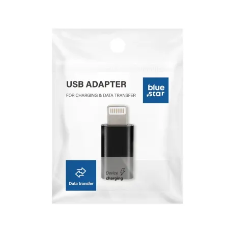 Adapter USB-C do Lightning Blue Star czarny