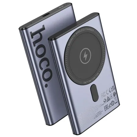 Powerbank zgodny z MagSafe Hoco 5000 mAh QC PD 20W Q32 szary
