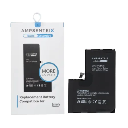 AmpSentrix Basic bateria do iPhone 13 Pro Max (zwiększona pojemność 4600 mAh)