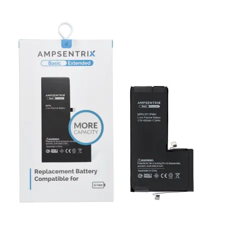 AmpSentrix Basic bateria do iPhone 11 Pro Max (zwiększona pojemność 4550mAh)