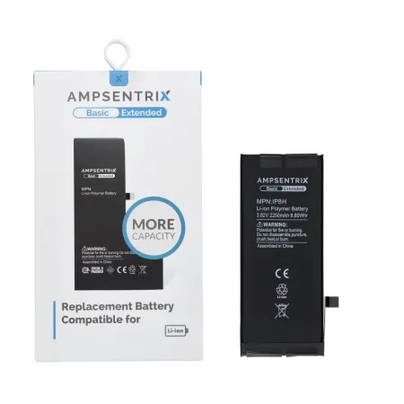 AmpSentrix Basic bateria do iPhone 8 (zwiększona pojemność 2250 mAh)