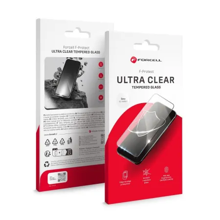 Szkło hartowane do Samsung S26 PLUS / S27 PLUS Forcell Ultra Clear Glass czarne (działający czytnik)