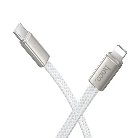 Kabel USB C do Lightning Hoco PD 30W 1 m płaski X125 biały