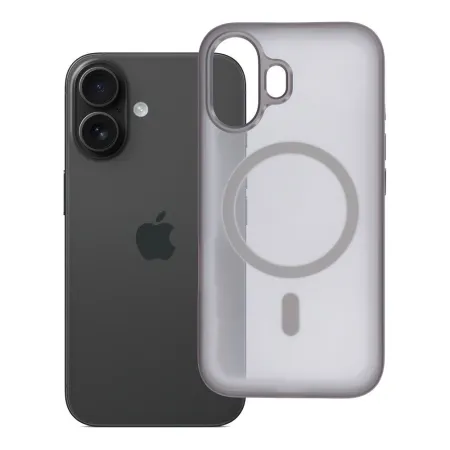 Etui na iPhone 16 Flexline Mag Cover zgodne z MagSafe szare