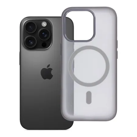 Etui na iPhone 16 PRO Flexline Mag Cover zgodne z MagSafe szare