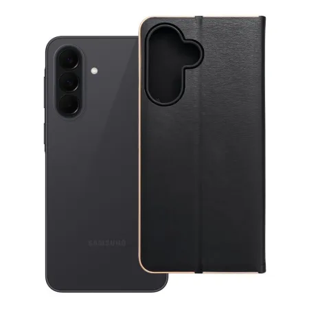 Etui z klapką na Samsung A37 5G Luna Book Gold czarne