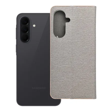 Etui z klapką na Samsung A37 5G Luna Book Gold srebrne