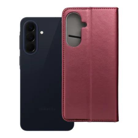 Etui z klapką na Samsung A57 5G Smart Magneto burgundowe