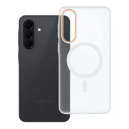 Etui na Samsung A37 Go Orange zgodne z MagSafe transparentne