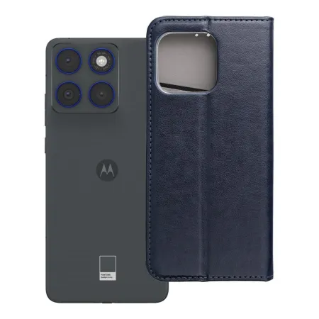 Etui z klapką na Motorola EDGE 70 Smart Magneto granatowe