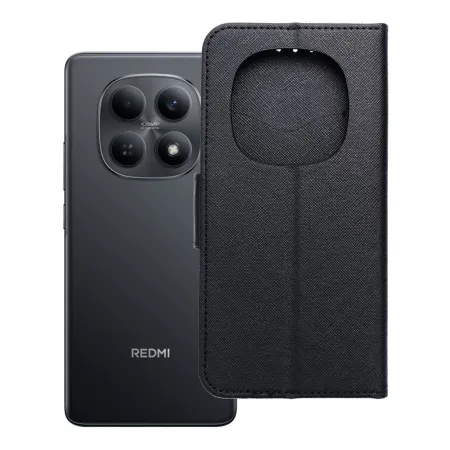 Etui z klapką na Xiaomi Redmi NOTE 15 5G Fancy Book czarne