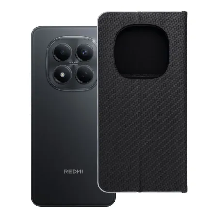 Etui z klapką na Xiaomi Redmi NOTE 15 PRO 5G Luna Book Carbon czarne