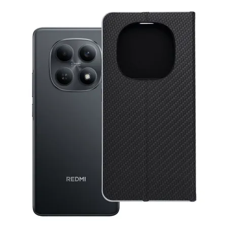 Etui z klapką na Xiaomi Redmi NOTE 15 5G Luna Book Carbon czarne