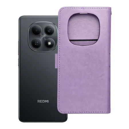 Etui z klapką na Xiaomi Redmi NOTE 15 5G Mezzo Book mandala fioletowe