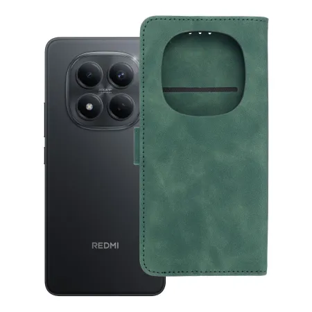 Etui z klapką na Xiaomi Redmi NOTE 15 PRO 5G Tender Book zielone