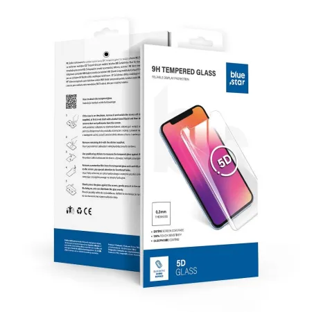 Szkło hartowane 5D do Xiaomi Redmi NOTE 15 4G / NOTE 15 5G Blue Star czarne