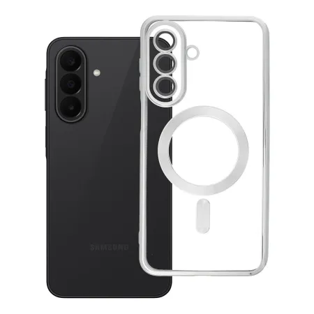 Etui na Samsung A27 Electro Mag Cover zgodne z MagSafe srebrny