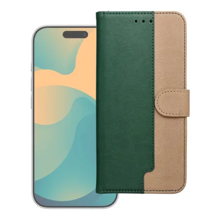 Etui z klapką na iPhone 17 PRO / 18 PRO Split Book zielono-złote