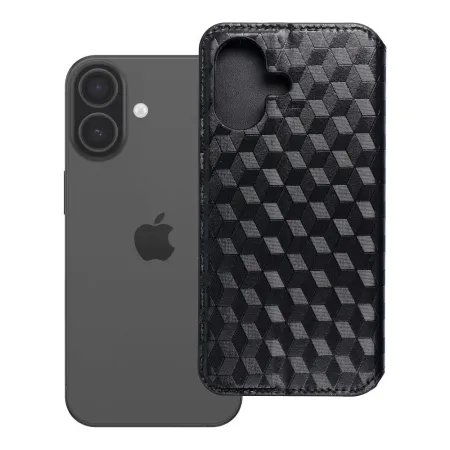 Etui z klapką na iPhone 17 / 18 Cubic Book czarne
