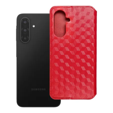 Etui z klapką na Samsung A17 / A18 Cubic Book czerwone