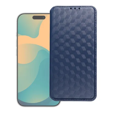 Etui z klapką na iPhone 17 PRO / 18 PRO Cubic Book niebieskie