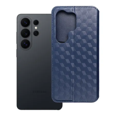 Etui z klapką na Samsung S26 ULTRA Cubic Book niebieskie