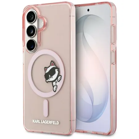 KARL LAGERFELD futerał do SAMSUNG S26 KLHMS26S6HCPSCP (Magnetic IML Peekaboo Choupette) różowy