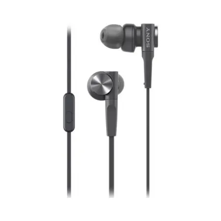 Słuchawki przewodowe douszne Jack 3,5 mm Sony MDR-XB55APB czarne
