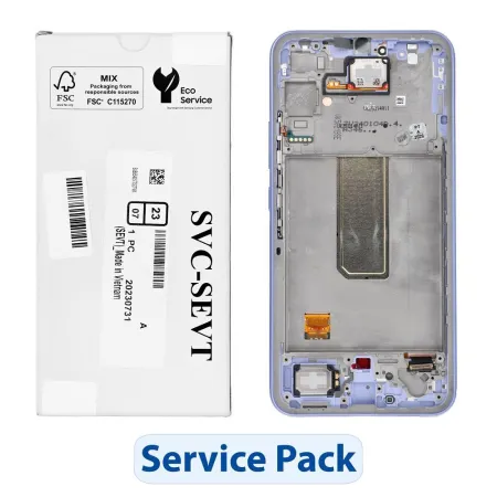 ServicePack Wyświetlacz LCD SAMSUNG A34 5G A346B Purple GH82-31200D