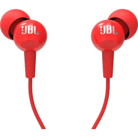 Słuchawki przewodowe douszne Jack 3,5 mm JBL C100Si czerwone