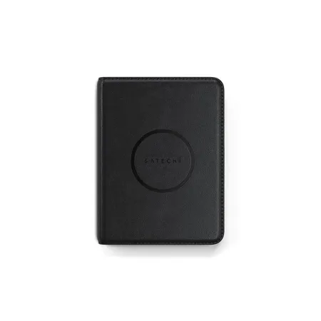 Lokalizator zgodny z Apple Find My Satechi FindAll Passport Cover w formie etui na paszport ze skóry wegańskiej ST-VPCK czarny