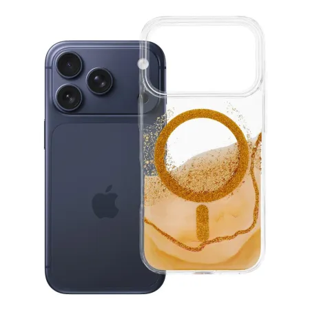 Etui na iPhone 17 Pro / 18 Pro (low camera edge) Golden zgodne z MagSafe złote