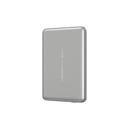Powerbank X-ONE Razor 2 Magcharge Ultraslim (7,6mm) kompatybilny z MagSafe 5000mAh - srebrny
