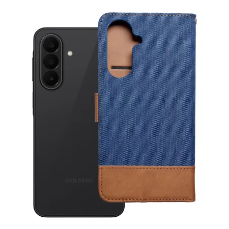 Etui z klapką na Samsung A27 Jeans Book niebieskie