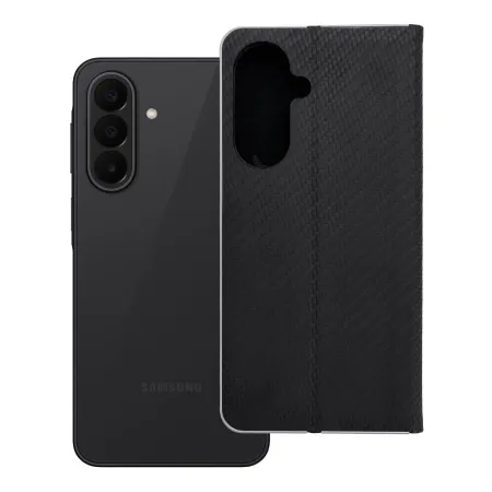 Etui z klapką na Samsung A27 Luna Book Carbon czarne